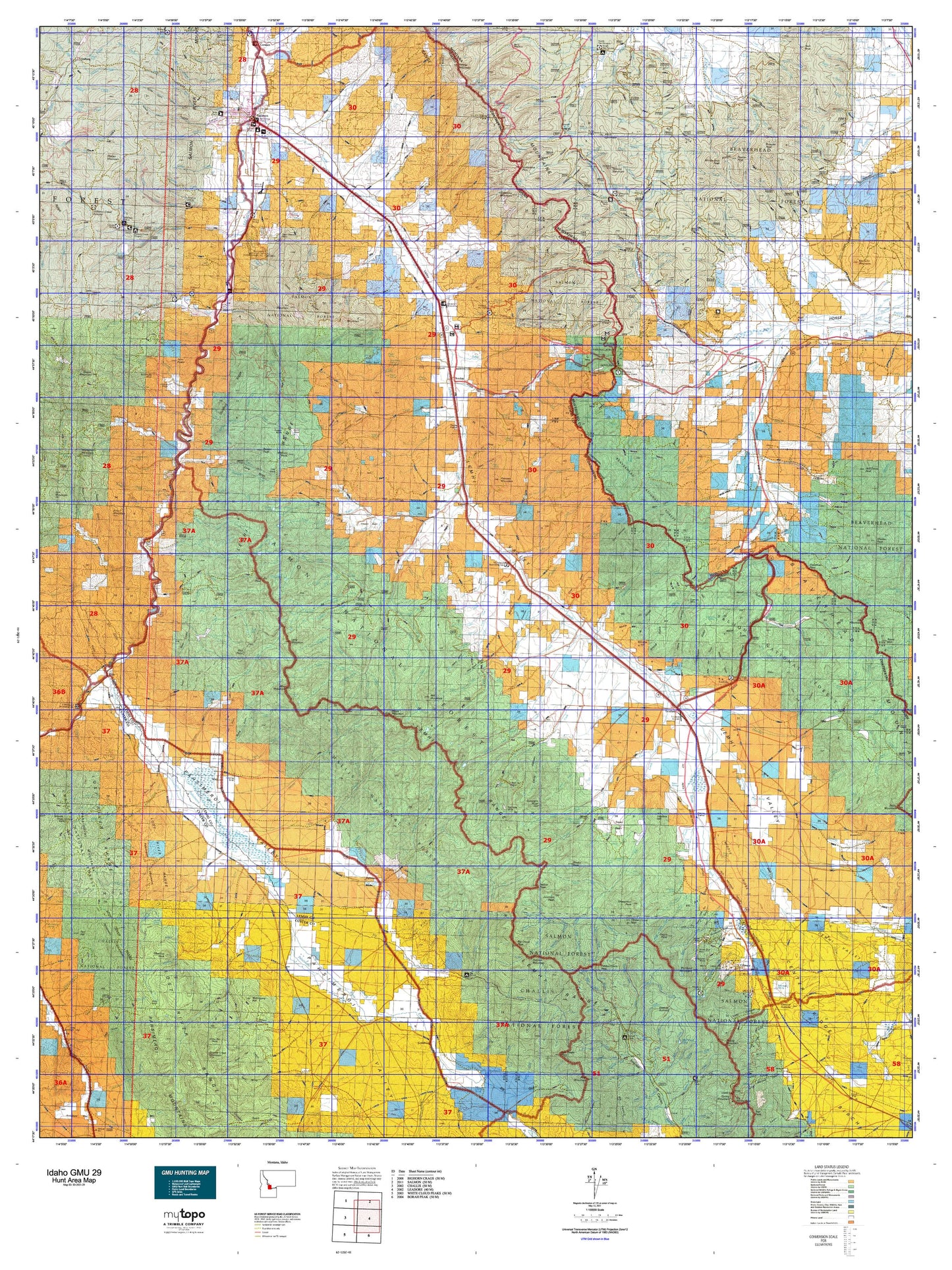 Idaho GMU 29 Map Image