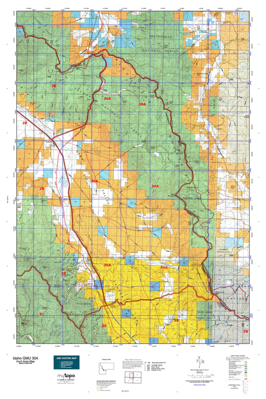Idaho GMU 30A Map Image