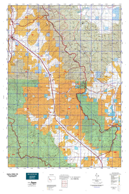 Idaho GMU 30 Map Image