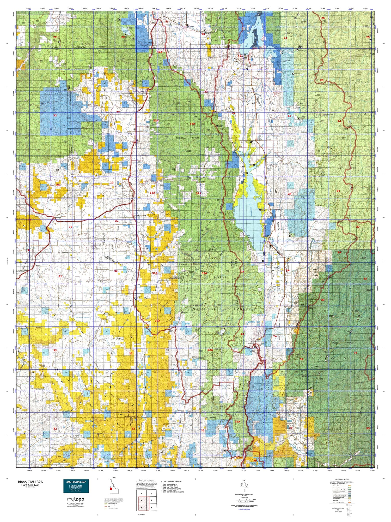 Idaho GMU 32A Map Image