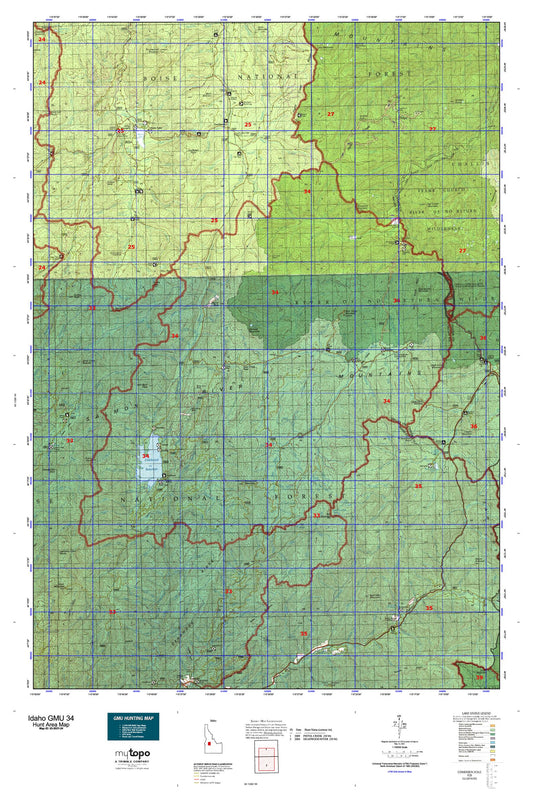 Idaho GMU 34 Map Image