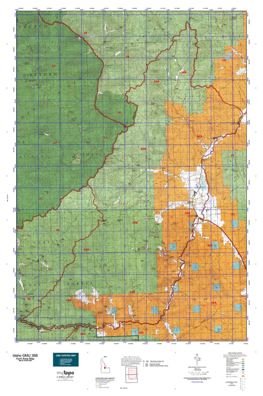 Idaho GMU 36B Map Image