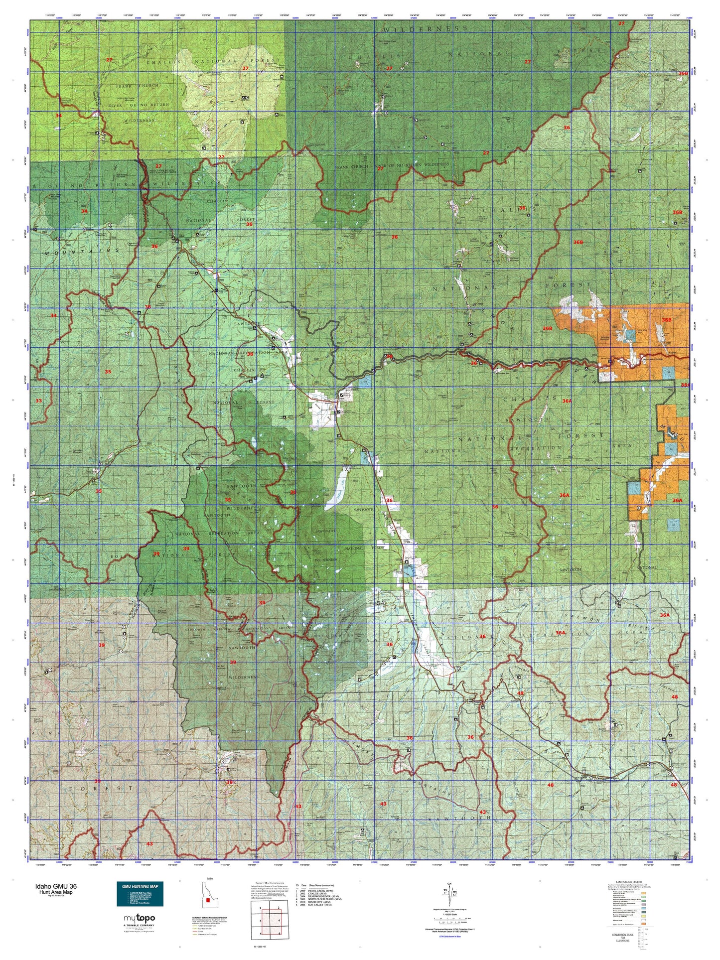 Idaho GMU 36 Map Image