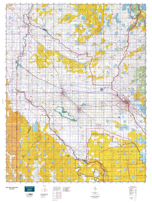 Idaho GMU 38 Northwest Map Image