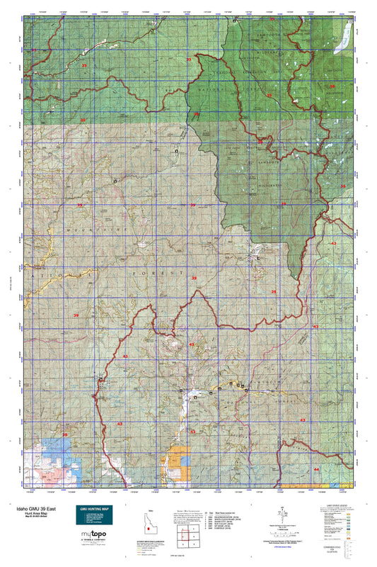 Idaho GMU 39 East Map Image