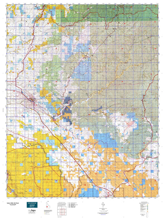 Idaho GMU 39 West Map Image