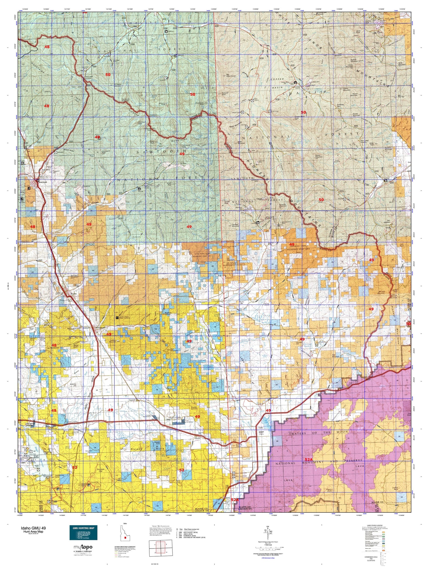 Idaho GMU 49 Map Image