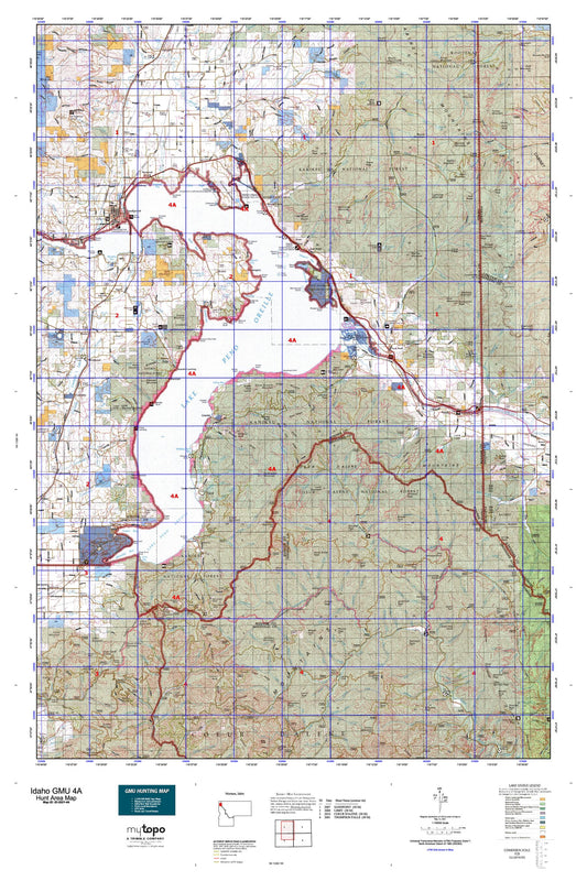 Idaho GMU 4A Map Image