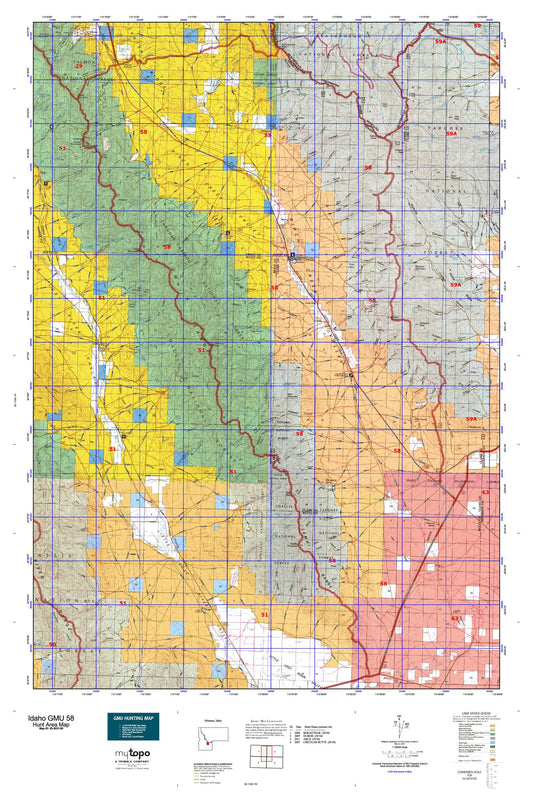 Idaho GMU 58 Map Image