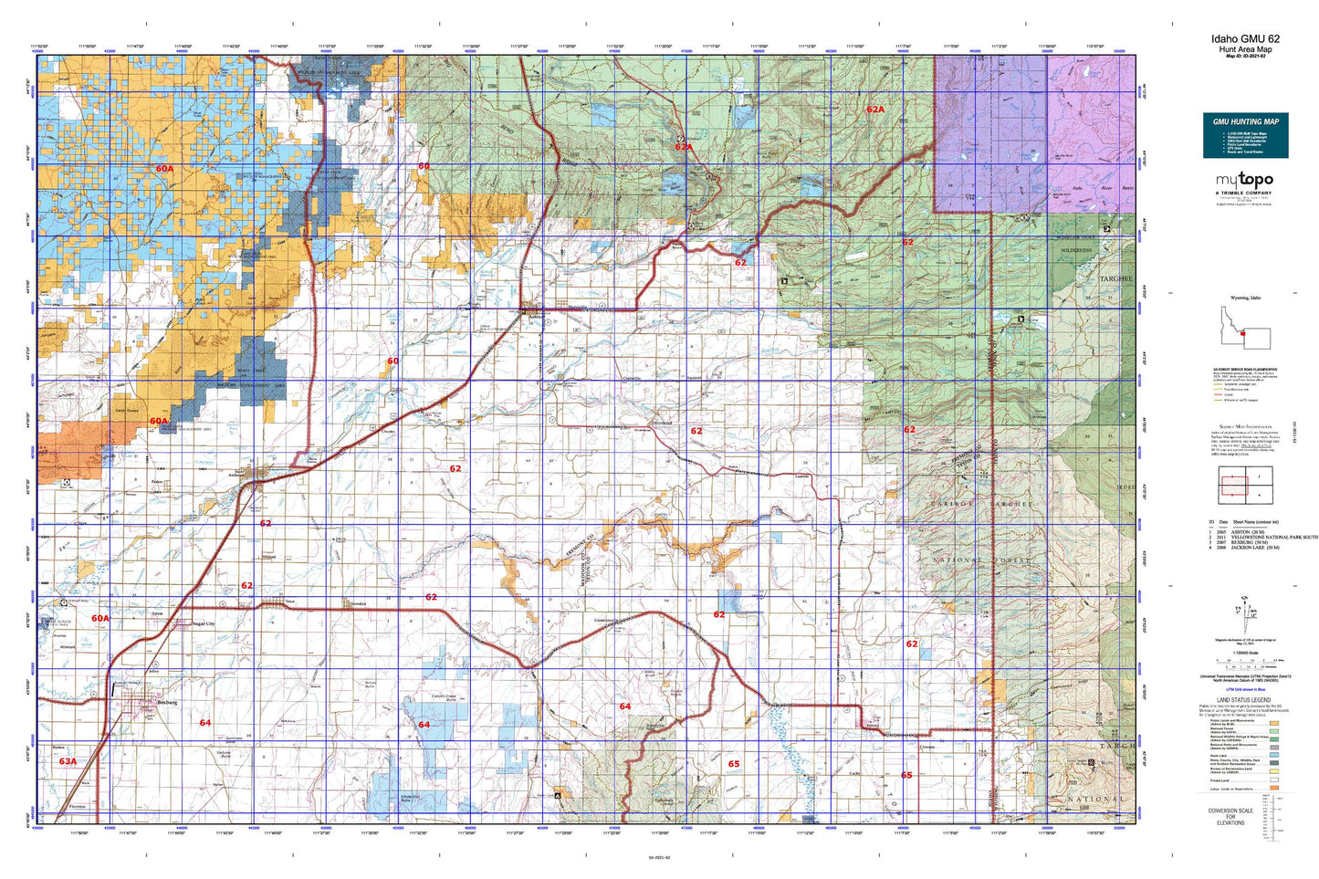 Idaho GMU 62 Map Image