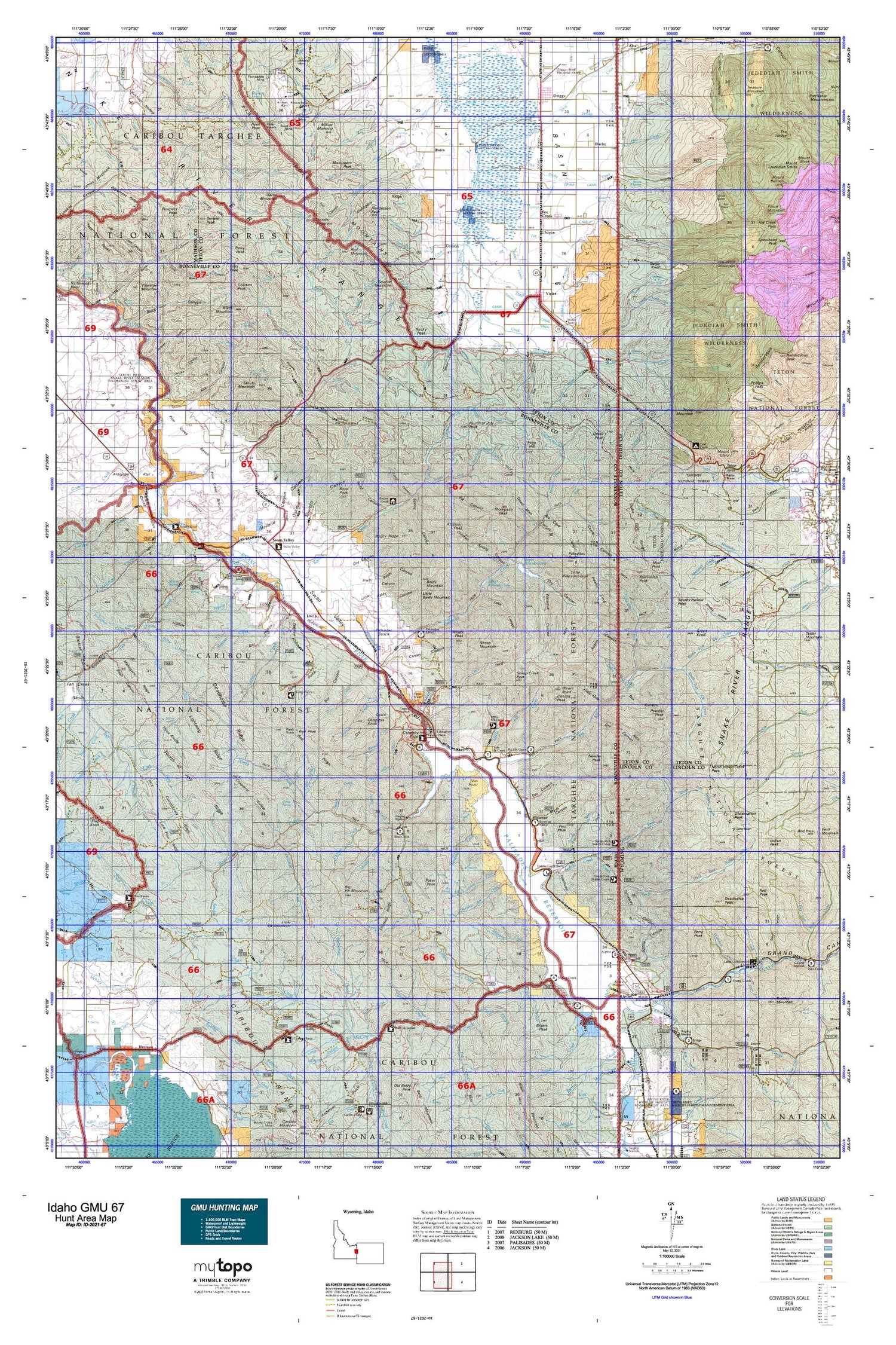 Idaho GMU 67 Map Image