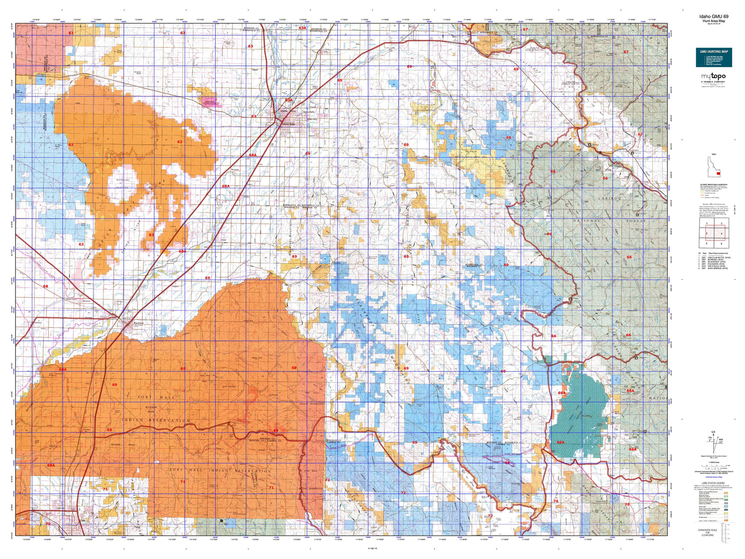 Idaho GMU 69 Map Image