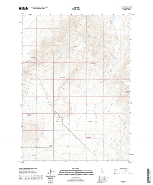 Albion Idaho US Topo Map Image