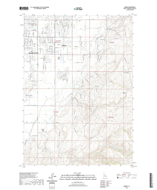 Ammon Idaho US Topo Map Image