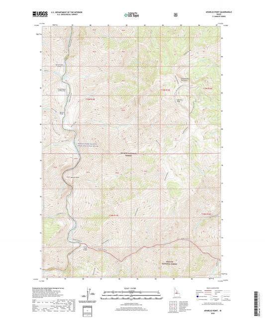 Aparejo Point Idaho US Topo Map Image