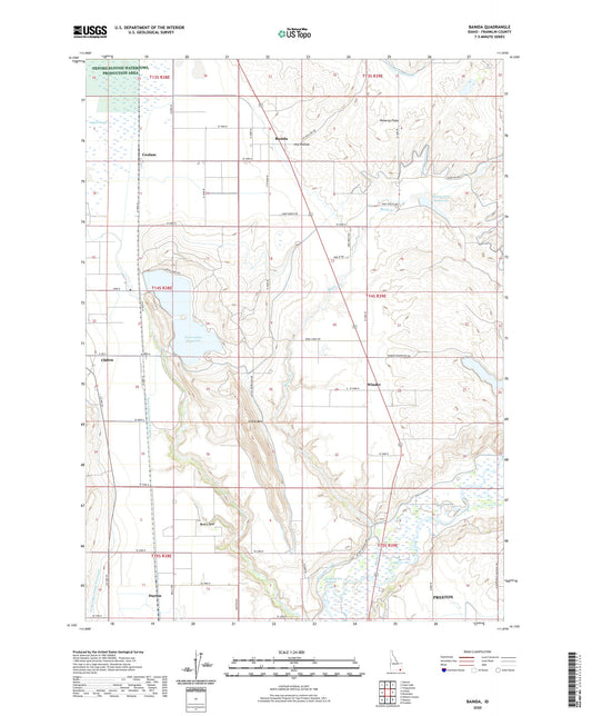 Banida Idaho US Topo Map Image