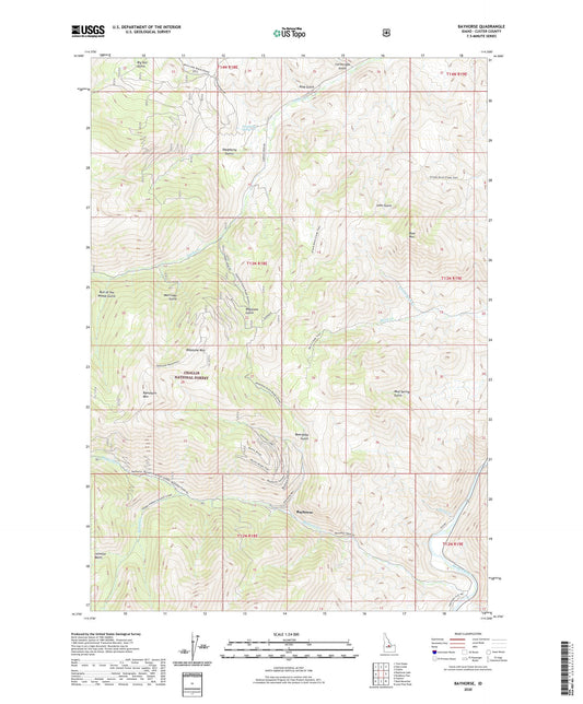 Bayhorse Idaho US Topo Map Image