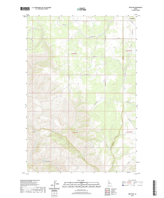 Westlake Idaho US Topo Map Image