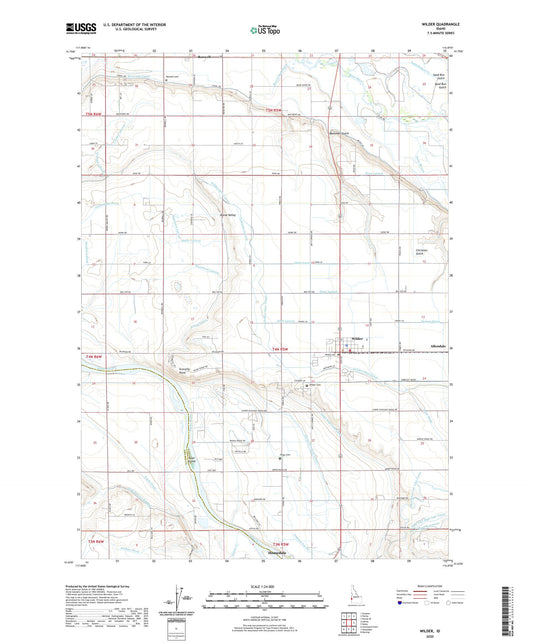 Wilder Idaho US Topo Map Image