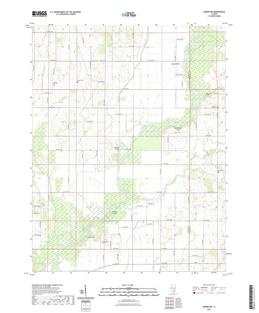 Albion NW Illinois US Topo Map Image