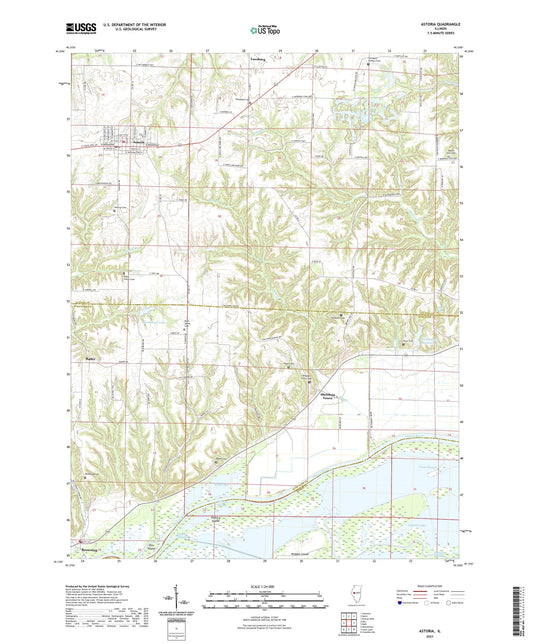 Astoria Illinois US Topo Map Image