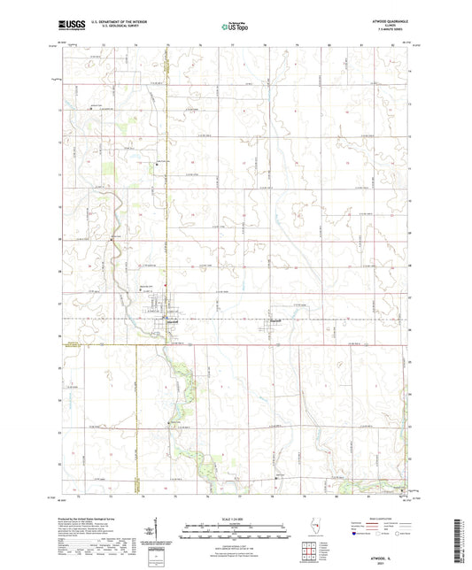 Atwood Illinois US Topo Map Image
