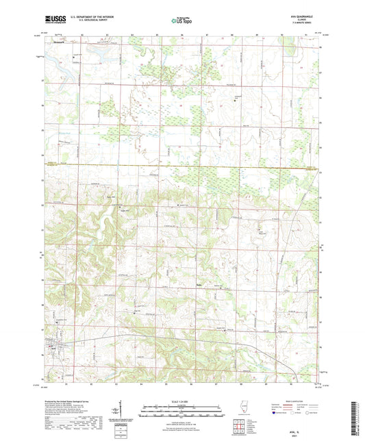 Ava Illinois US Topo Map Image