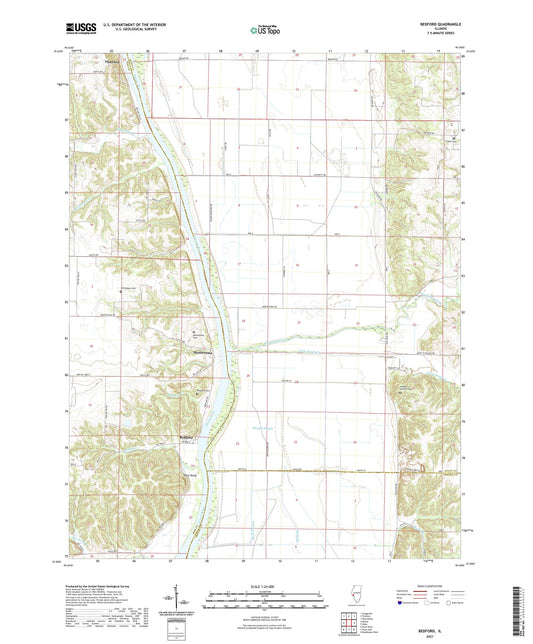 Bedford Illinois US Topo Map Image