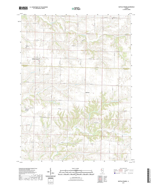 Buffalo Prairie Illinois US Topo Map Image