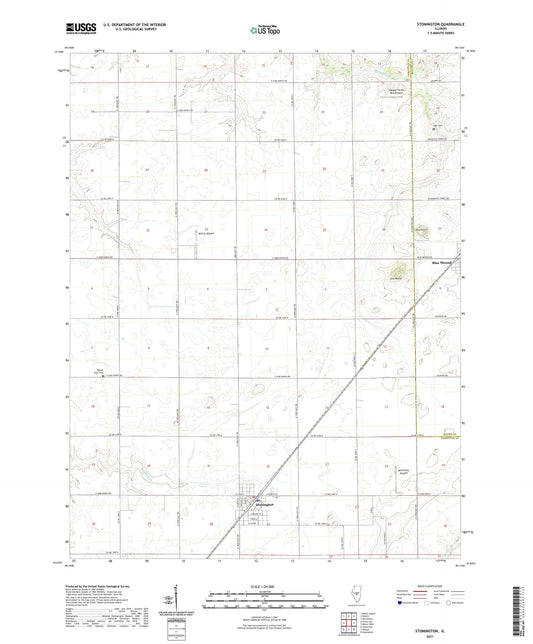 Stonington Illinois US Topo Map Image