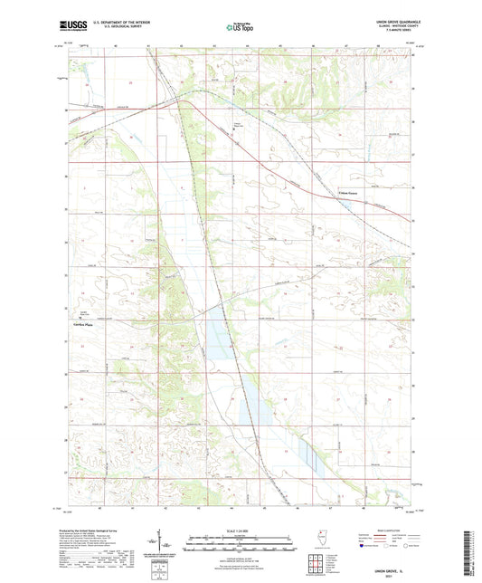 Union Grove Illinois US Topo Map Image