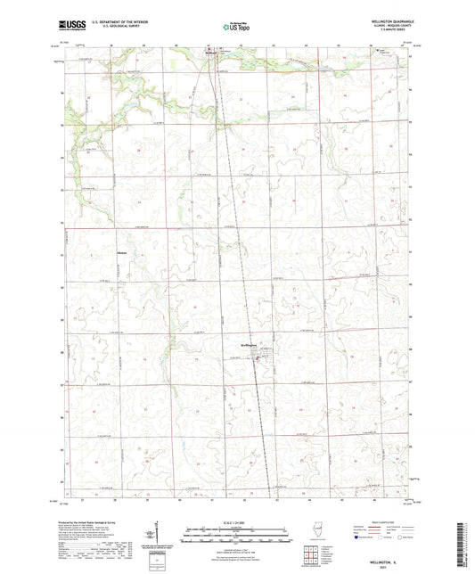Wellington Illinois US Topo Map Image