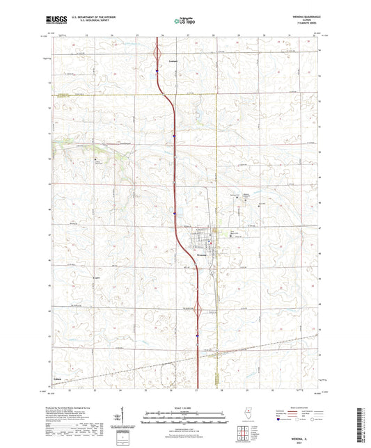 Wenona Illinois US Topo Map Image