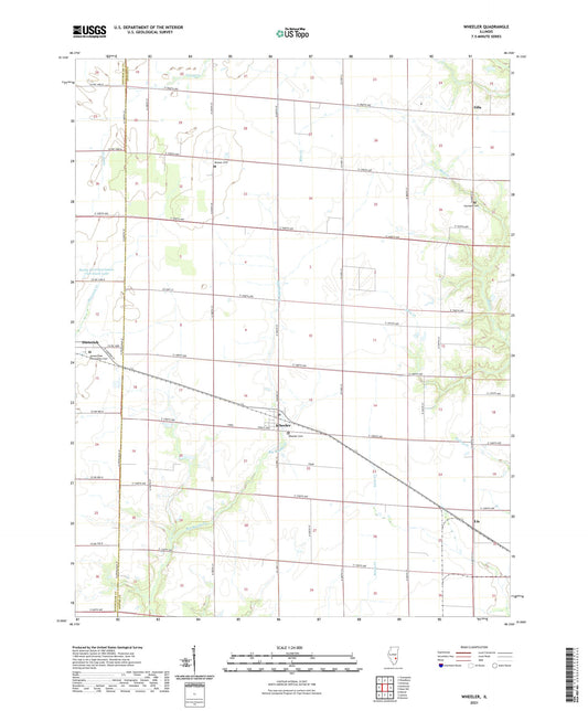 Wheeler Illinois US Topo Map Image