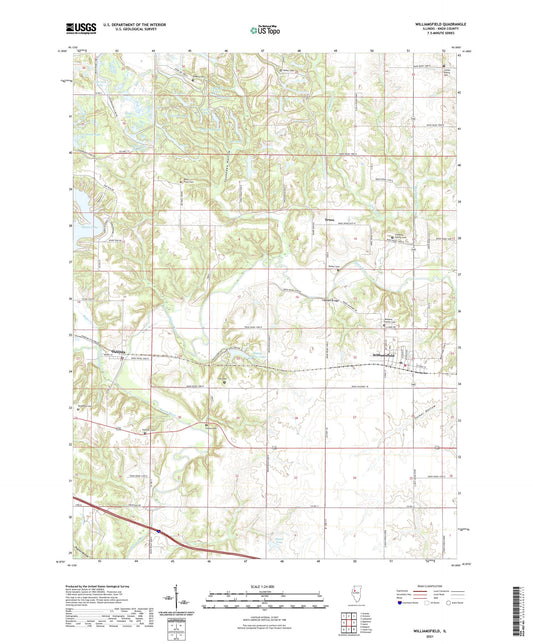 Williamsfield Illinois US Topo Map Image