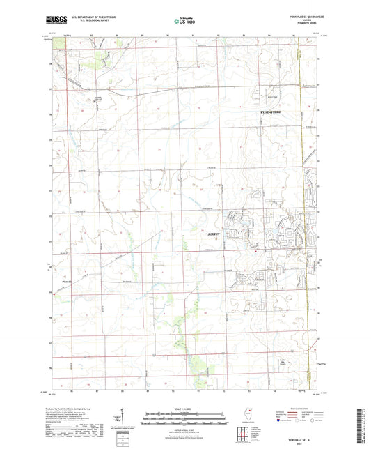 Yorkville SE Illinois US Topo Map Image