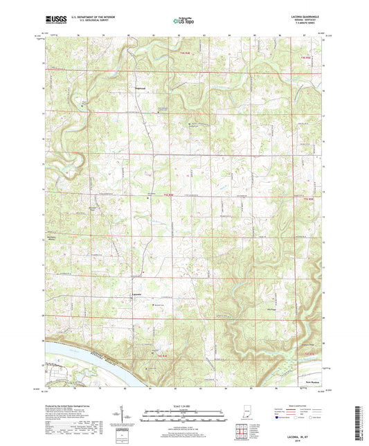 Laconia Indiana US Topo Map Image