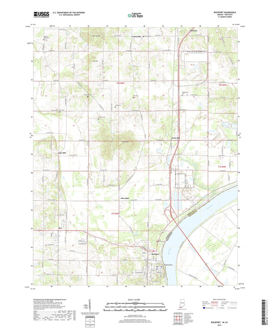 Rockport Indiana US Topo Map Image