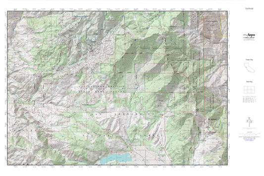 Idyllwild MyTopo Explorer Series Map Image