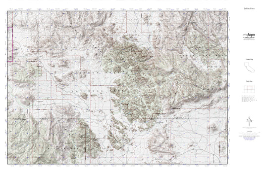 Indian Cove MyTopo Explorer Series Map Image