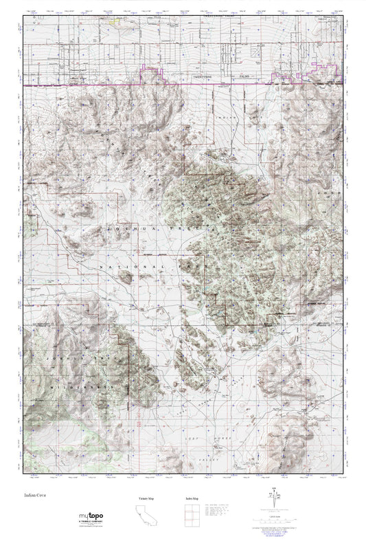 Indian Cove_Queen Mt. MyTopo Explorer Series Map Image