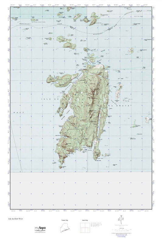 Isle Au Haut West MyTopo Explorer Series Map Image