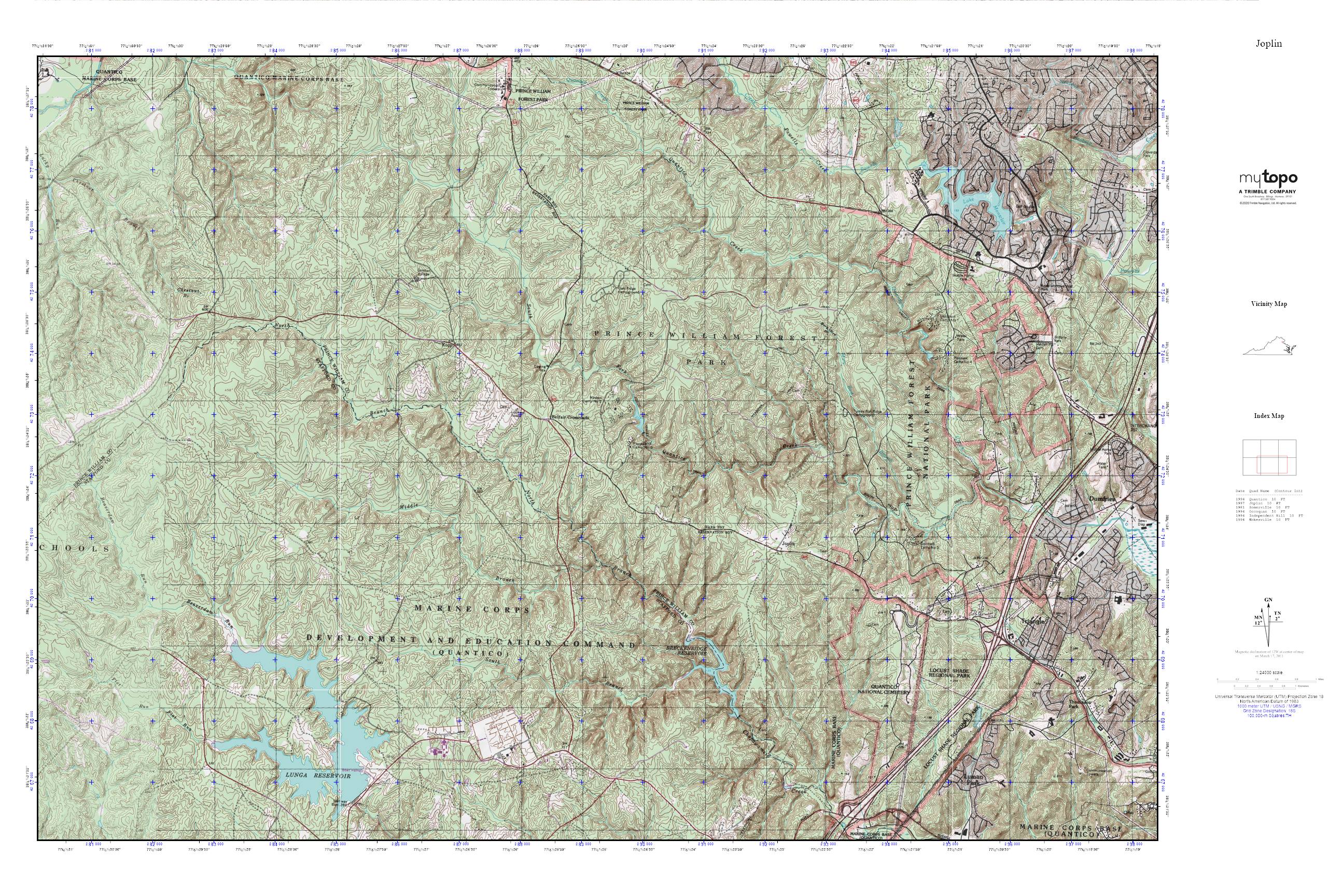 Joplin Mytopo Explorer Series Map Mytopo Map Store