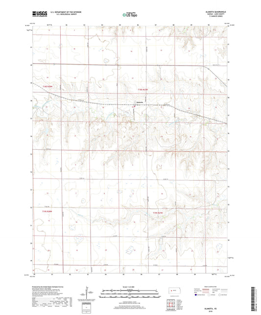 Alamota Kansas US Topo Map Image