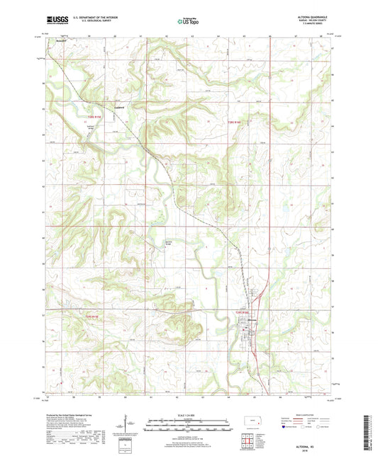 Altoona Kansas US Topo Map Image