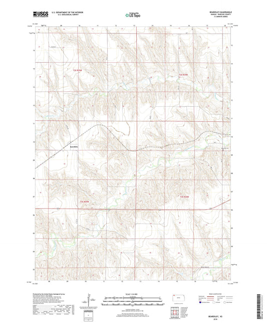 Beardsley Kansas US Topo Map Image