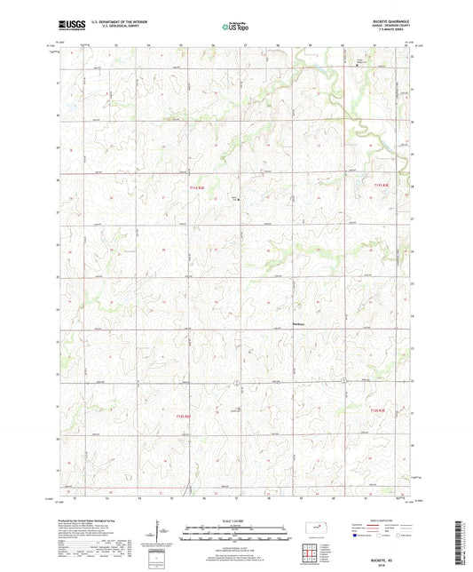 Buckeye Kansas US Topo Map Image