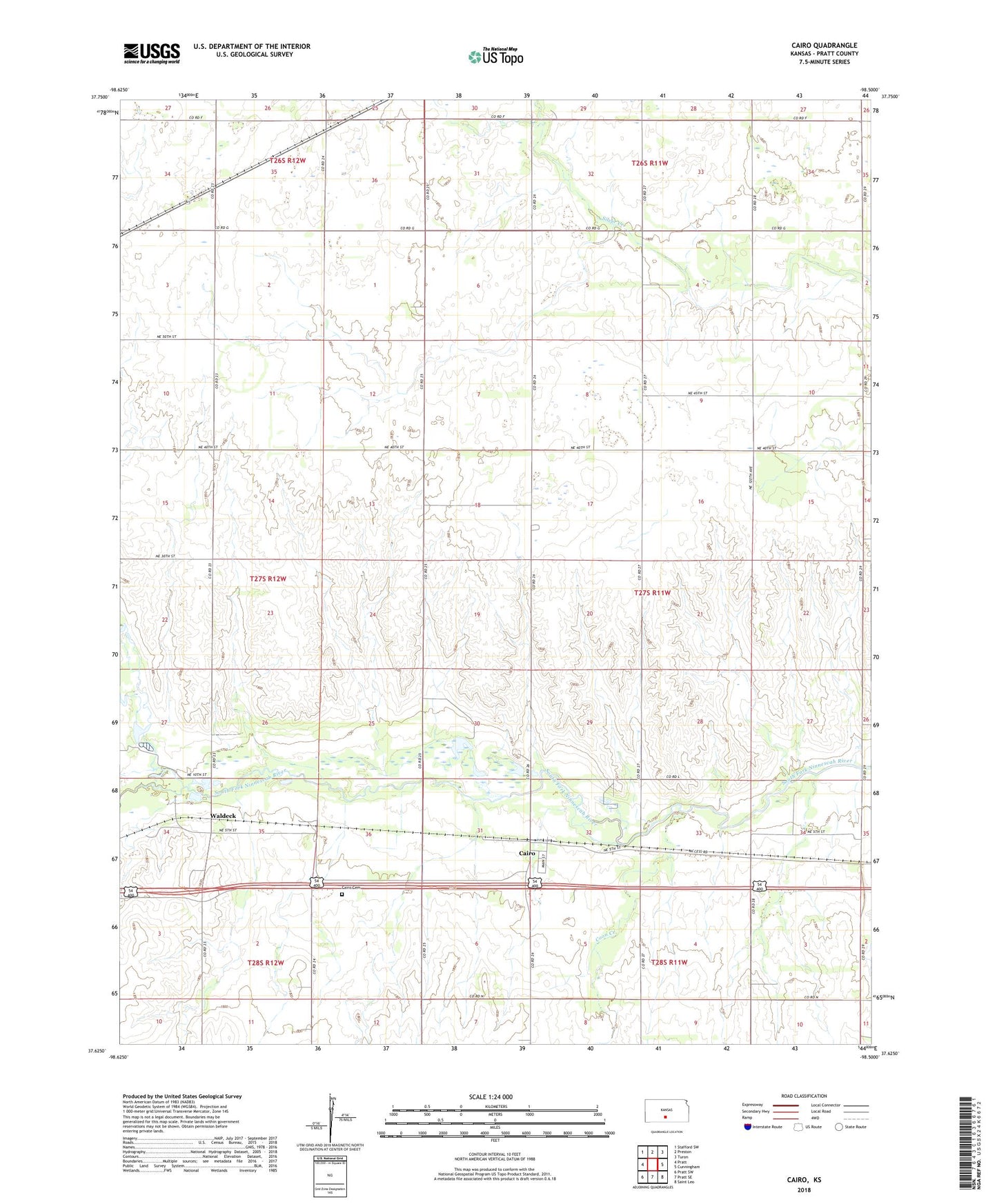Cairo Kansas US Topo Map Image