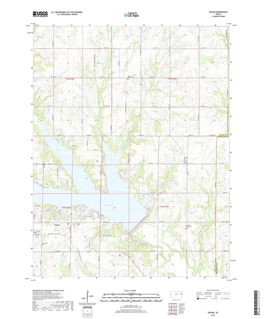 Vassar Kansas US Topo Map Image