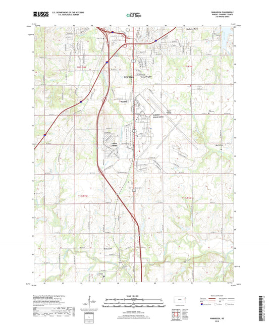 Wakarusa Kansas US Topo Map Image
